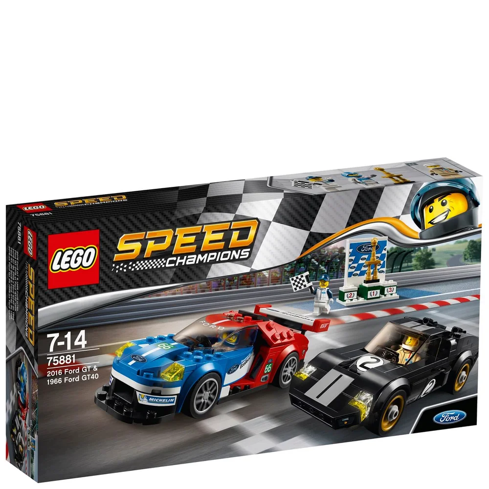 LEGO Speed Champions: 2016 Ford GT & 1966 Ford GT40 (75881) Afbeelding 1