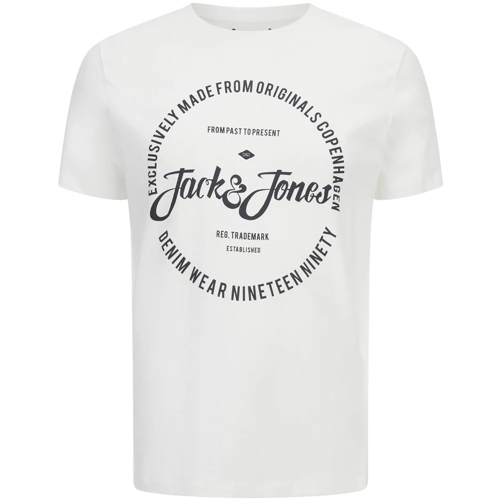 Jack & Jones Originals Men's Raffa T-Shirt - White - S - Wit Afbeelding 1