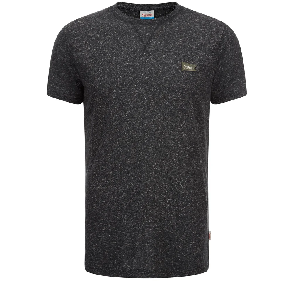 Jack & Jones Originals Men's Kingpin Textured T-Shirt - Tap Shoe - S - Zwart Afbeelding 1
