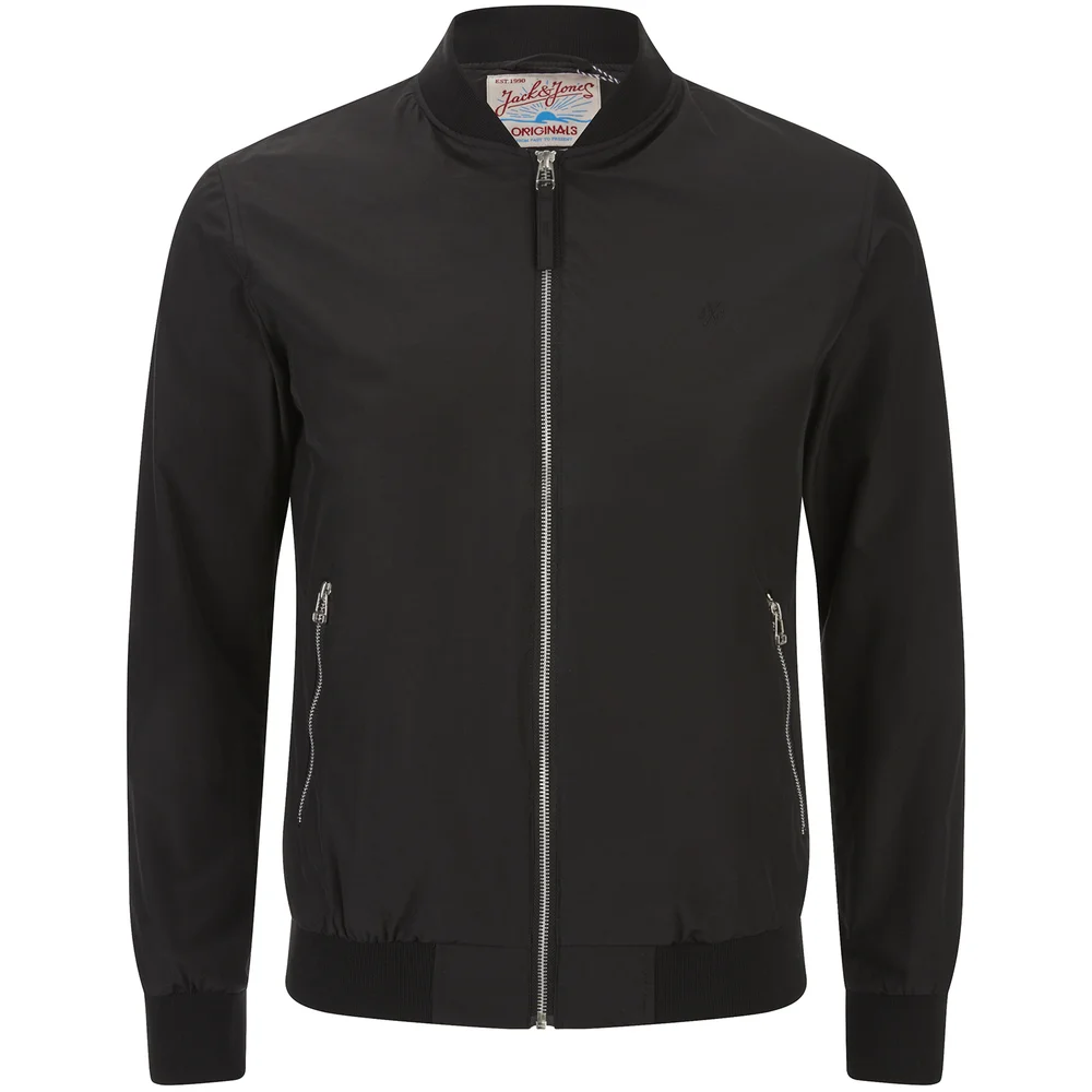 Jack & Jones Originals Men's Pacific Bomber Jacket - Black - S - Zwart Afbeelding 1