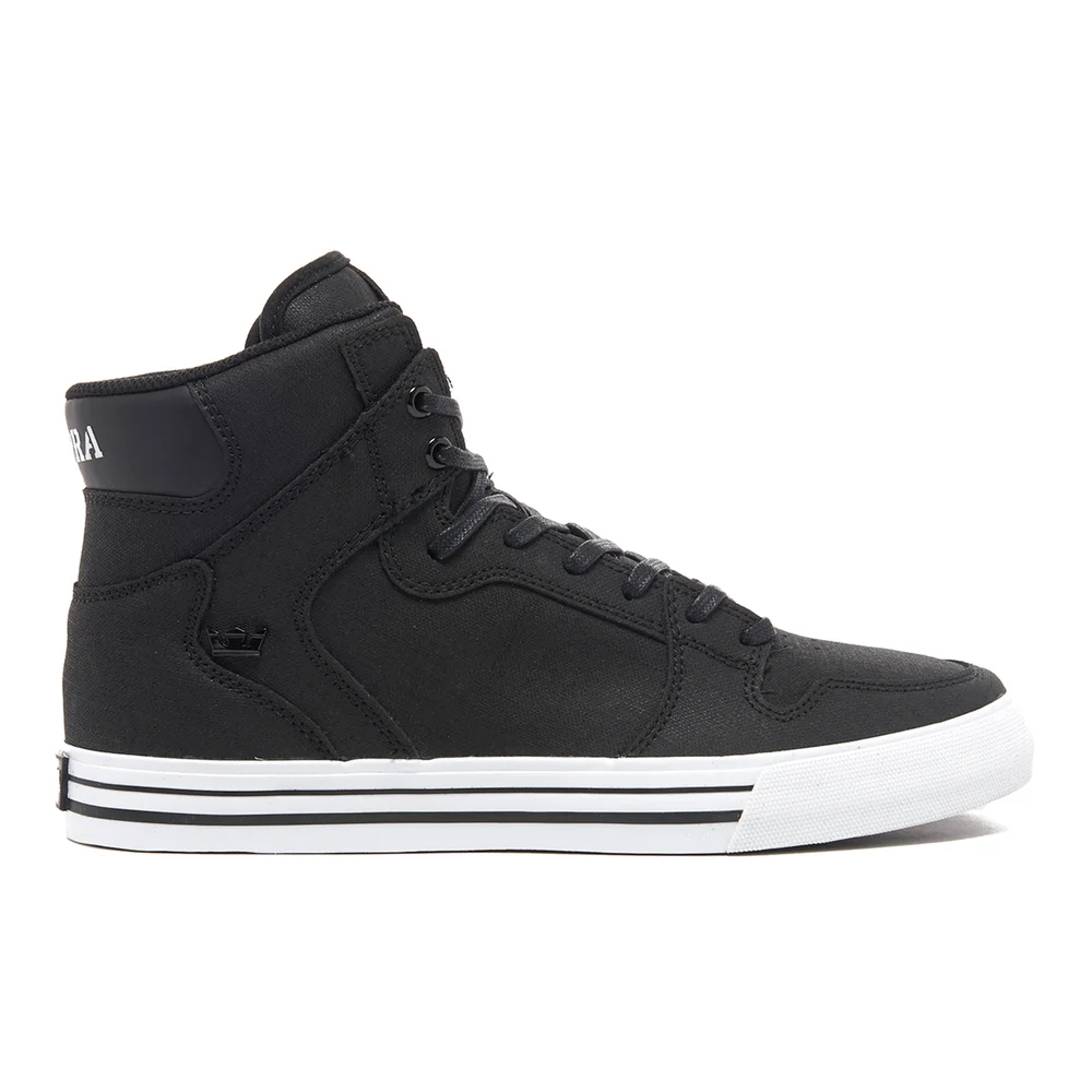 Supra Men's Vaider High Top Trainers - Black/White - UK 10 - Zwart Afbeelding 1