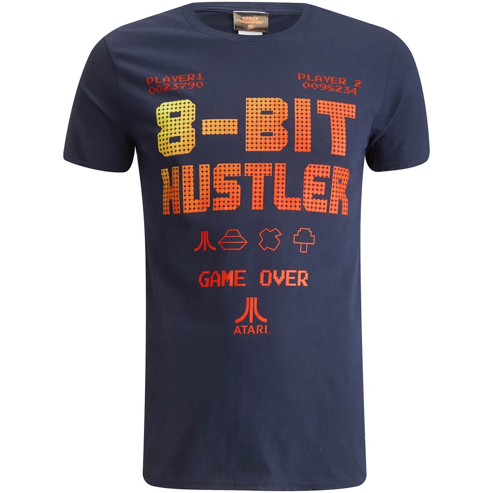 Atari Men's 8-Bit Hustler T-Shirt - Navy - S Afbeelding 1