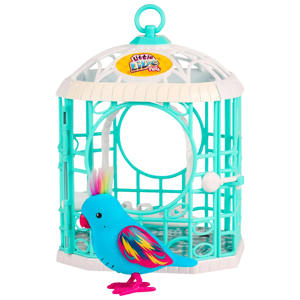 Little Live Pets Tweet Talking Bird with Cage - Two Colours Afbeelding 1