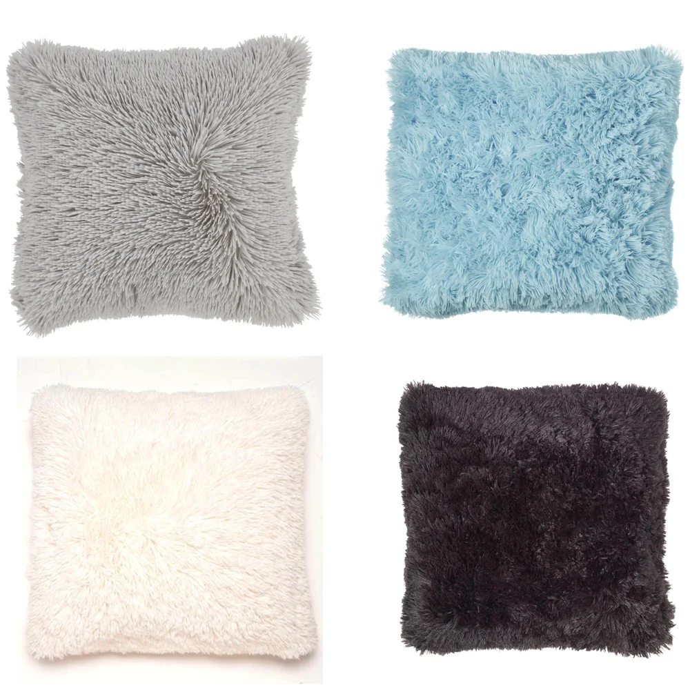 Catherine Lansfield Cuddly Cushion Cover (45cm x 45cm) - beige Afbeelding 1