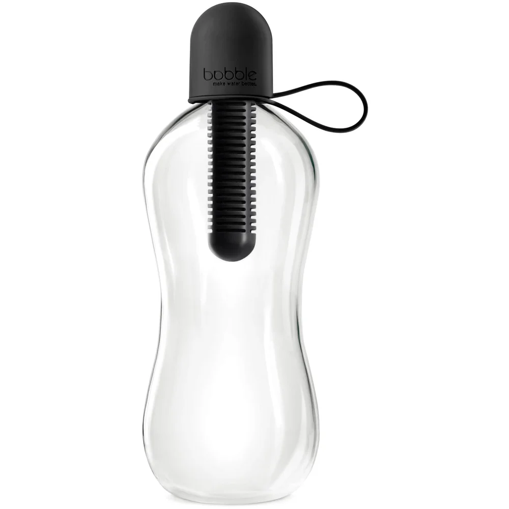 bobble Carry Cap Filtered Water Bottle 550ml - Black Afbeelding 1