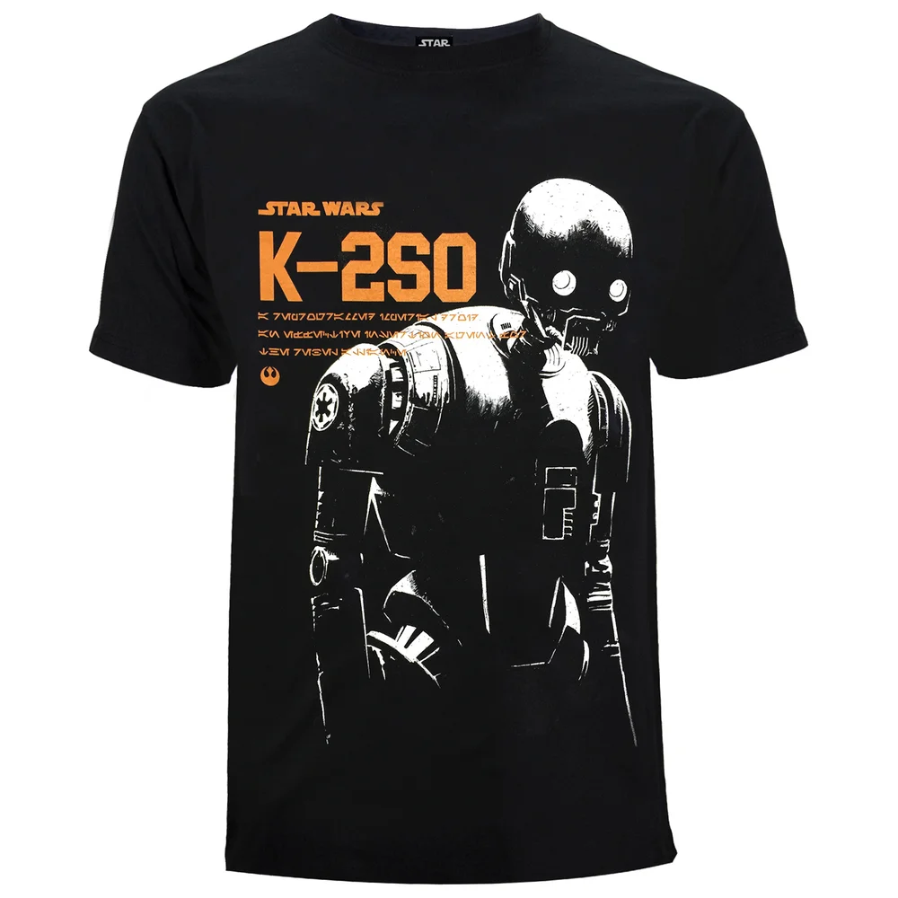 Star Wars: Rogue One K-2SO Heren T-Shirt - Zwart - S - Zwart Afbeelding 1
