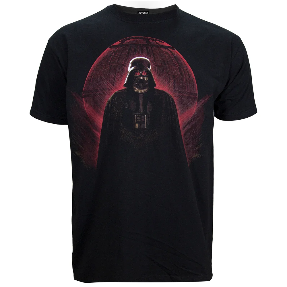 Star Wars: Rogue One Mens Darth Vadar Red Globe T-Shirt - Zwart - S - Zwart Afbeelding 1