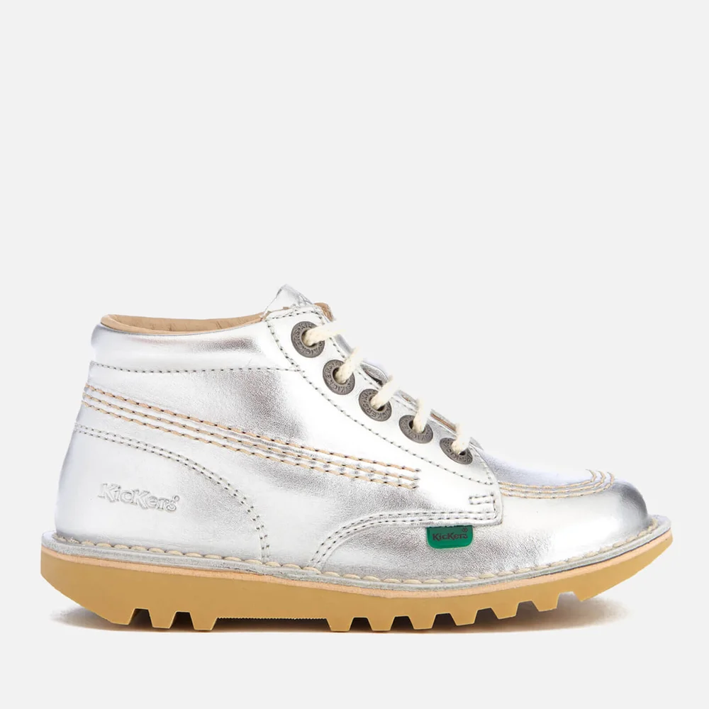 Kickers Kids' Kick Hi Boots - Silver - UK 7 Infant/EU 24 Afbeelding 1