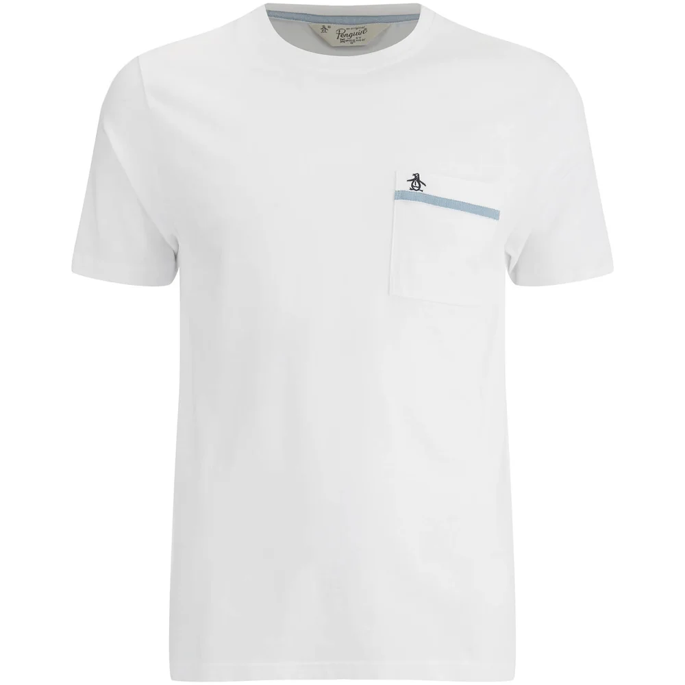 Original Penguin Men's Pocket T-Shirt - White - S - Wit Afbeelding 1