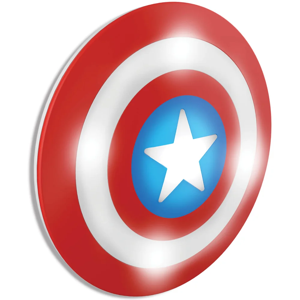 Marvel 3D Wall Light - Captain America Shield Afbeelding 1