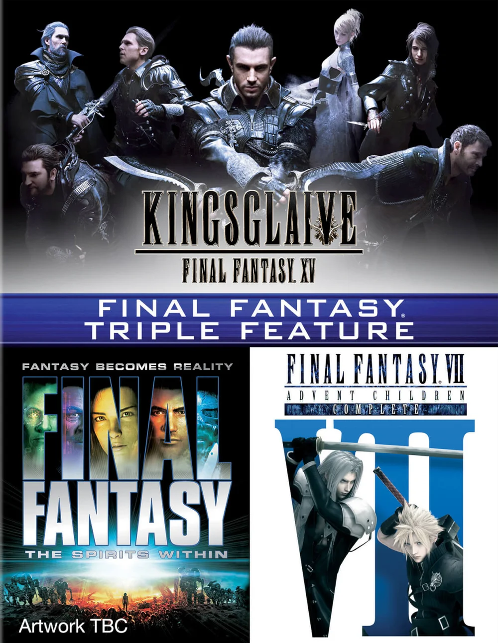 Final Fantasy Triple (Kingsglaive: Final Fantasy XV, Final Fantasy: The Spirits Within, Final Fantasy VII: Advent Children) Afbeelding 1