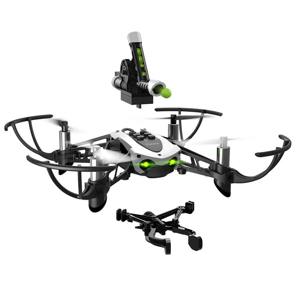 Parrot Mambo Quadcopter Mini Drone with Cannon Shooting and Grabber Accessories Afbeelding 1