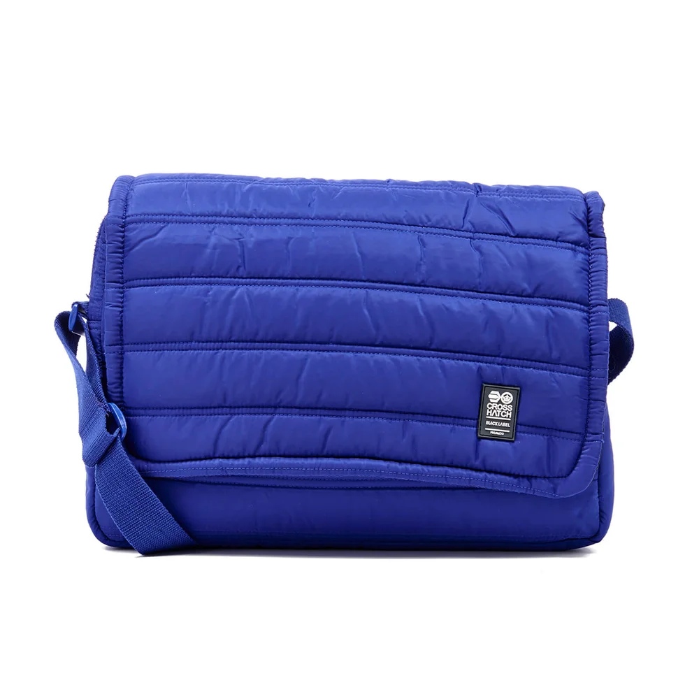 Crosshatch Ridger Quilted Messenger Bag - Sodalite Blue Afbeelding 1