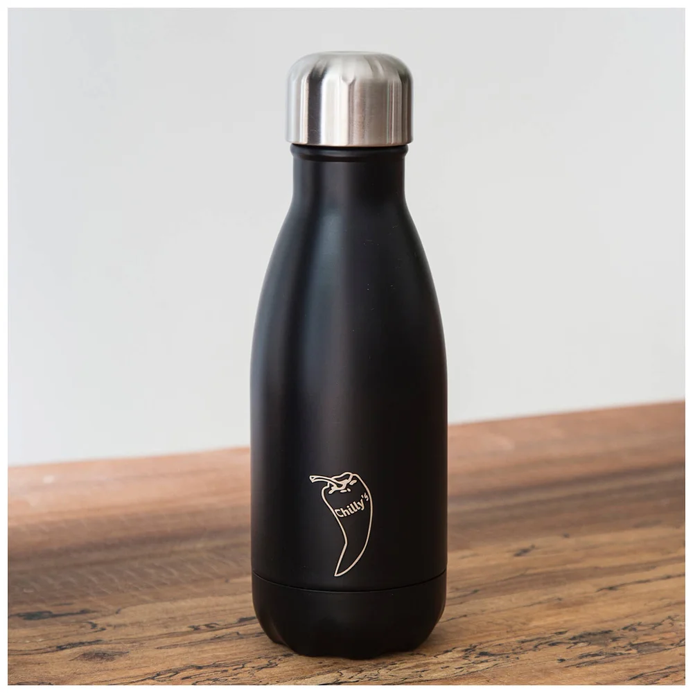 Chilly's Bottles 260ml - Matte Black Afbeelding 1