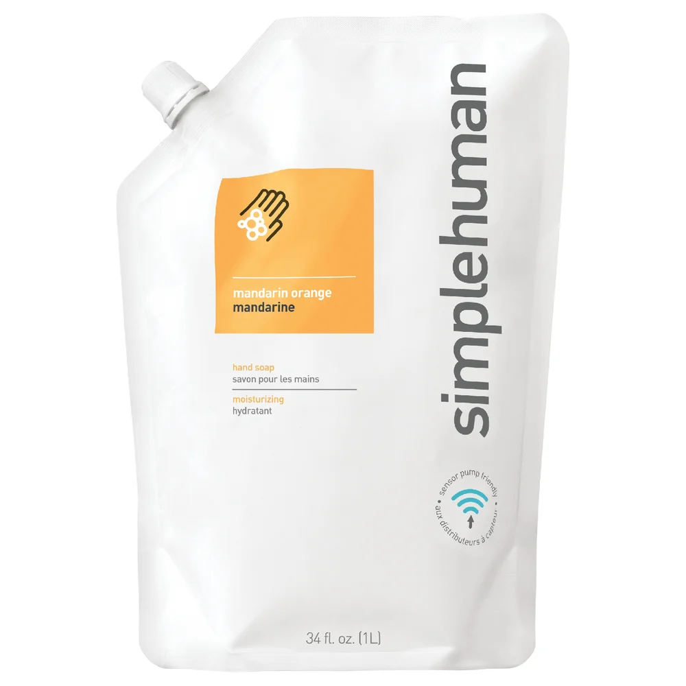 simplehuman Liquid Hand Soap Refill Pouch - Mandarin Orange 1L Afbeelding 1