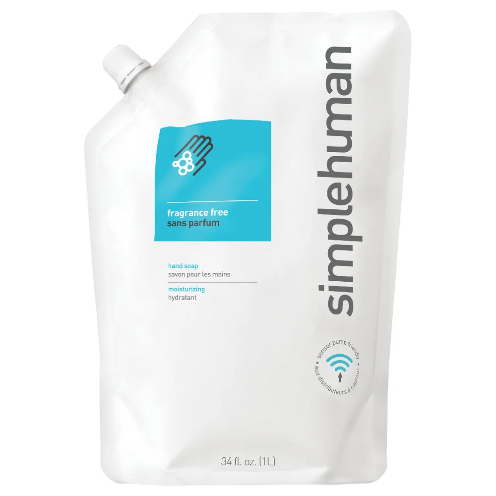 simplehuman Liquid Hand Soap Refill Pouch - Fragrance Free 1L Afbeelding 1