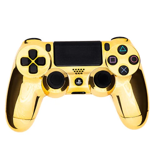 Playstation 4 Custom Controller - Chrome Gold Edition Afbeelding 1