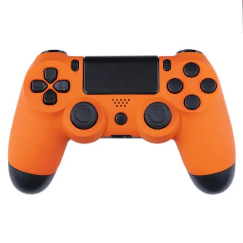 Playstation 4 Custom Controller - Orange Velvet & Black Afbeelding 1