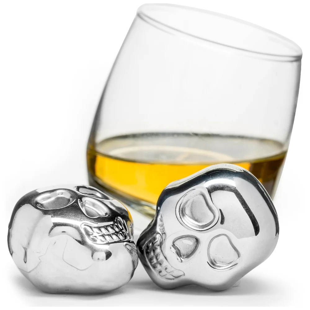 Sagaform Club Skull Ice Cubes - Metallic Afbeelding 1