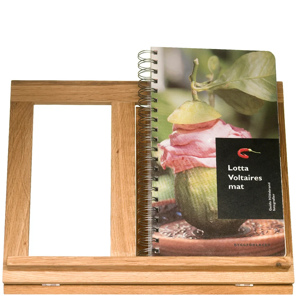 Sagaform Oval Oak Cookbook Stand Afbeelding 1