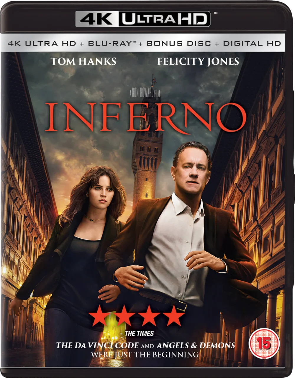Inferno (3 Disc 4K Ultra HD, Blu-Ray & Bonus Blu-Ray) Afbeelding 1