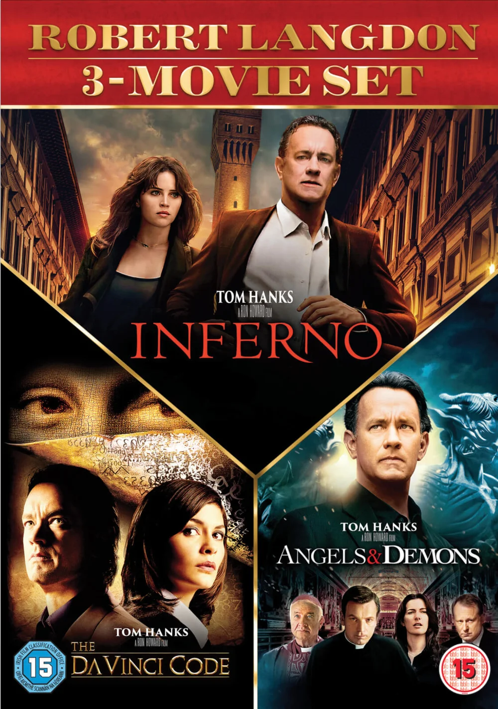 Inferno, Angels & Demons & The Da Vinci Code Boxset Afbeelding 1