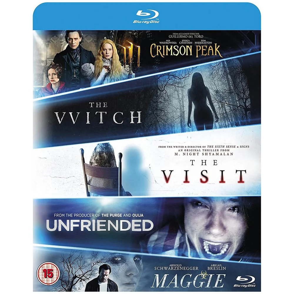 Blu-ray Starter Pack bevat The Witch/Crimson Peak/Maggie/The Visit/Unfriended Afbeelding 1