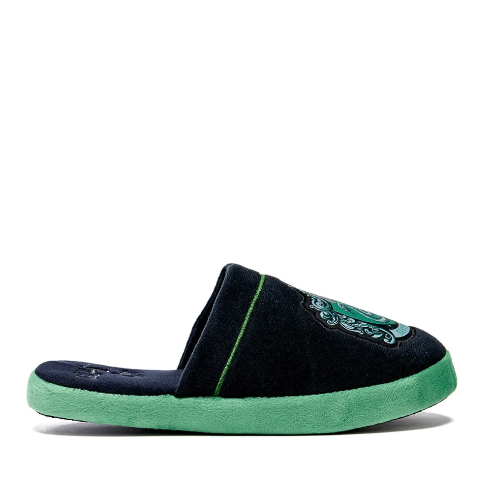 Harry Potter Slytherin Pantoffels - Zwart - L/UK 8-10 - Zwart Afbeelding 1
