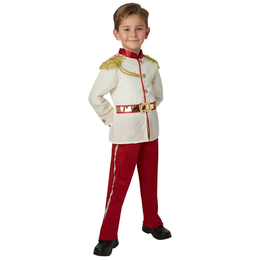 Disney Boys' Prince Charming Fancy Dress Costume - S - Cream/Red Afbeelding 1