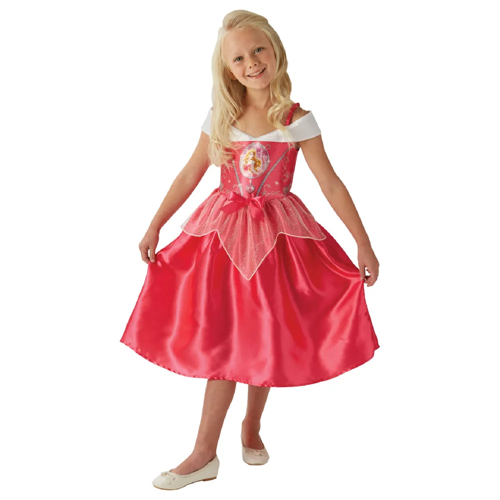 Disney Girls' Sleeping Beauty Fancy Dress Costume - S - Roze Afbeelding 1