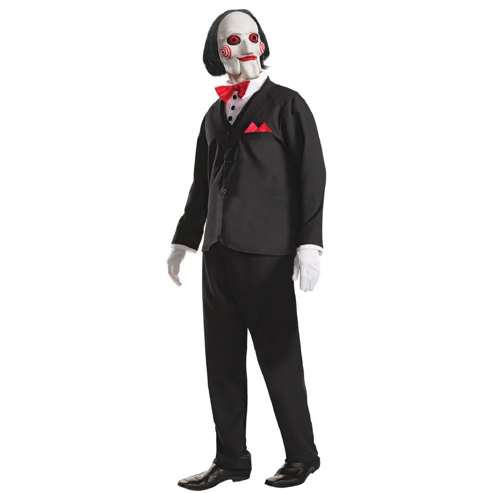 Saw Men's Billy Fancy Dress Costume - Standard - Zwart Afbeelding 1