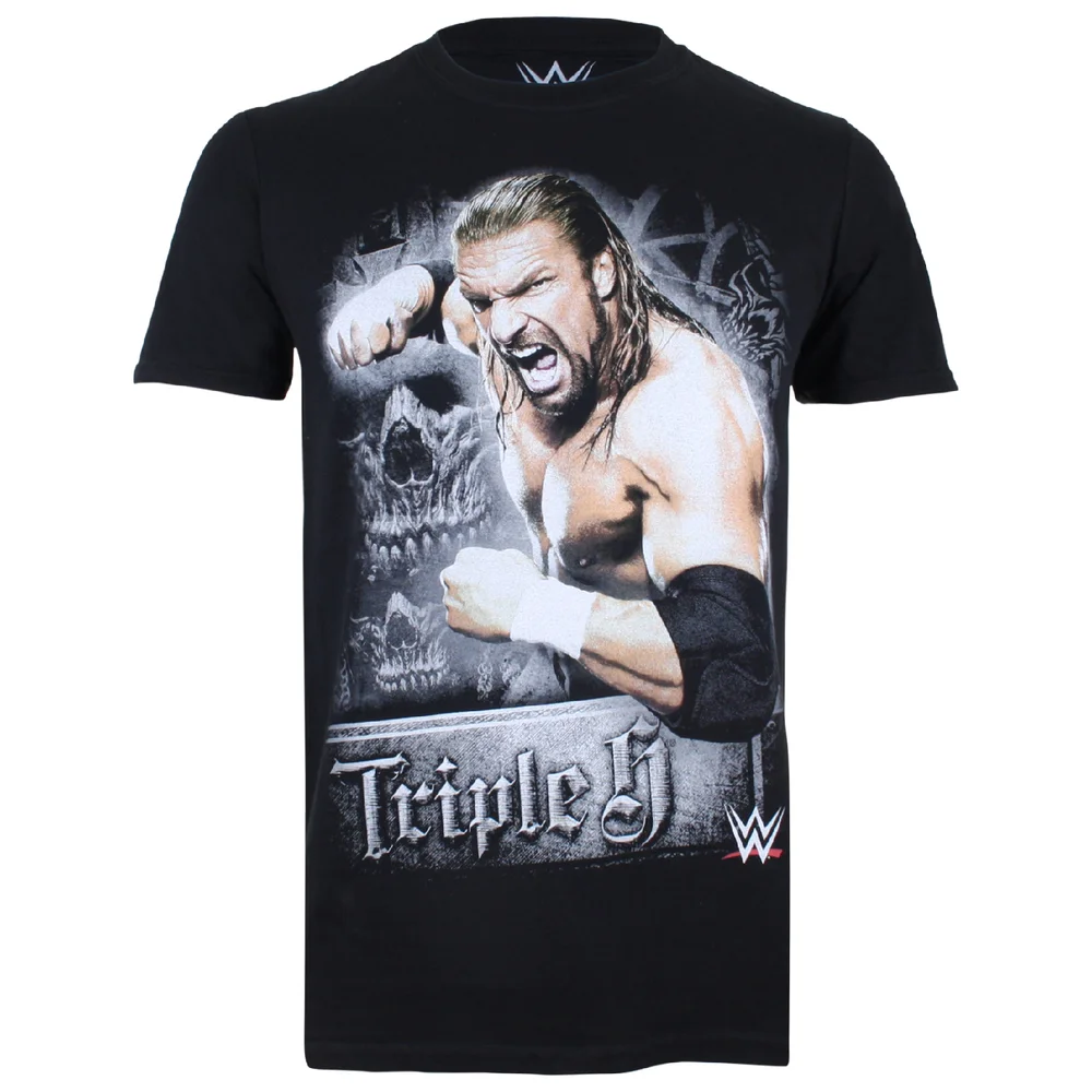 WWE Triple H Heren T-Shirt - Zwart - L Afbeelding 1