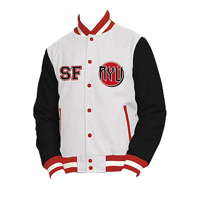 Street Fighter - Ryu Varsity Jacket - S Afbeelding 1