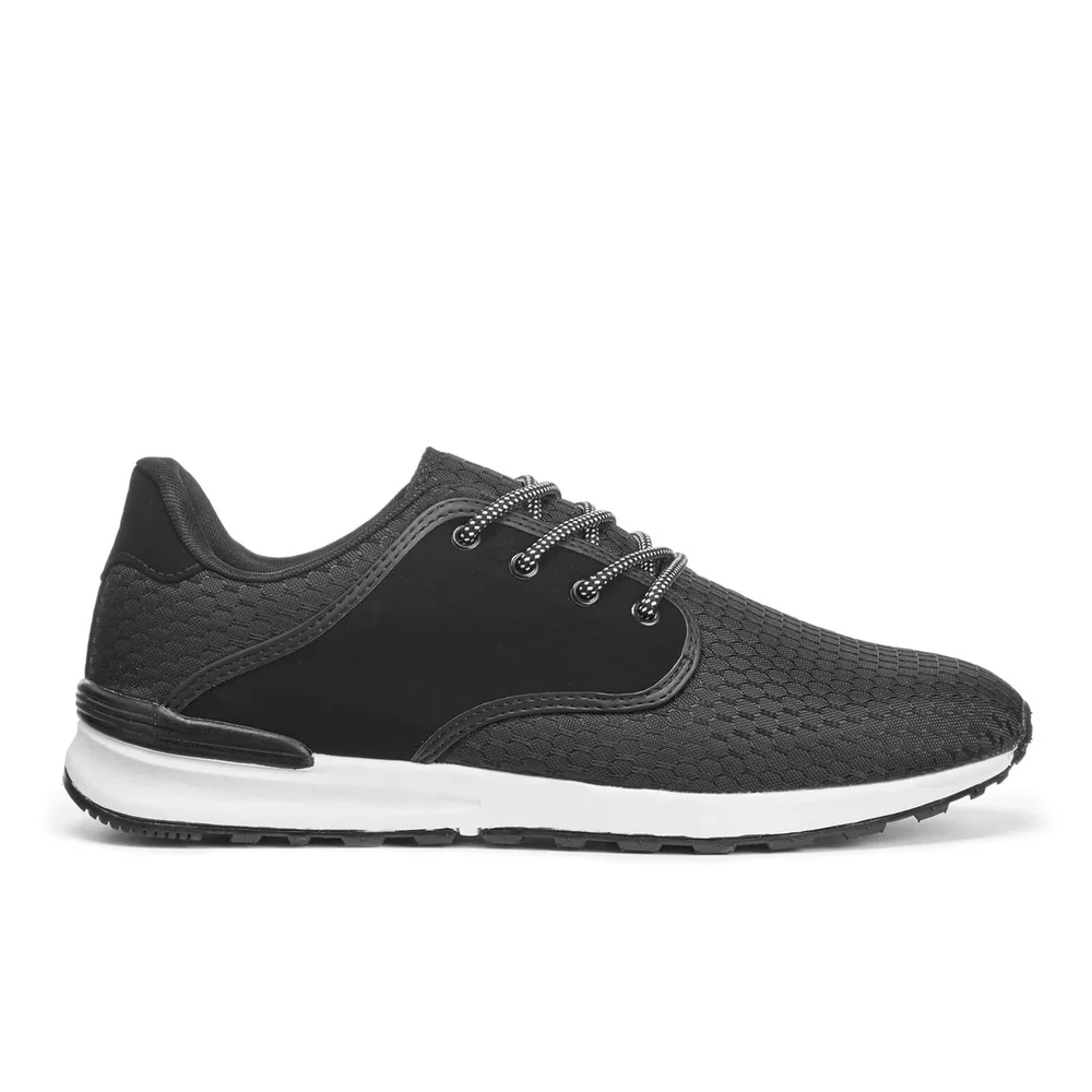 Brave Soul Men's Breckham Trainers - Black - UK 6 - Zwart Afbeelding 1
