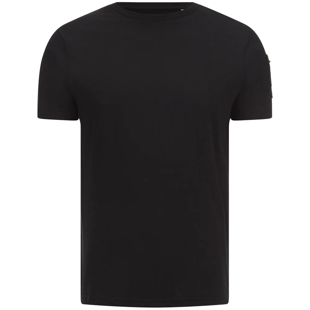 Brave Soul Men's Kershaw Pocket Sleeve T-Shirt - Jet Black - S - Zwart Afbeelding 1
