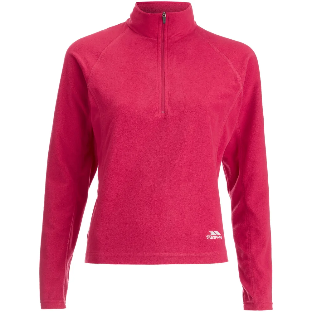 Trespass Women's Shiner Half Zip Fleece Jumper - Cerise - S Afbeelding 1