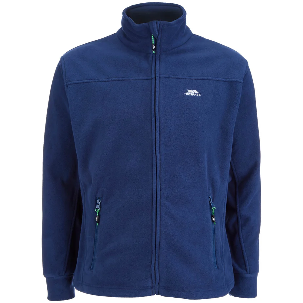 Trespass Men's Bernal Full Zip Fleece Jumper - Navy - S - Blauw Afbeelding 1