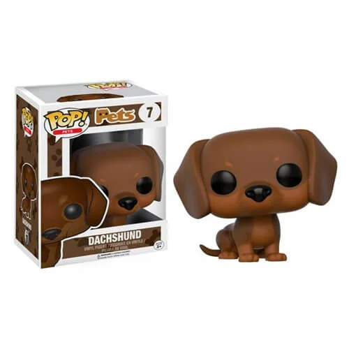 Pop! Pets Brown Dachshund Funko Pop! Figuur Afbeelding 1