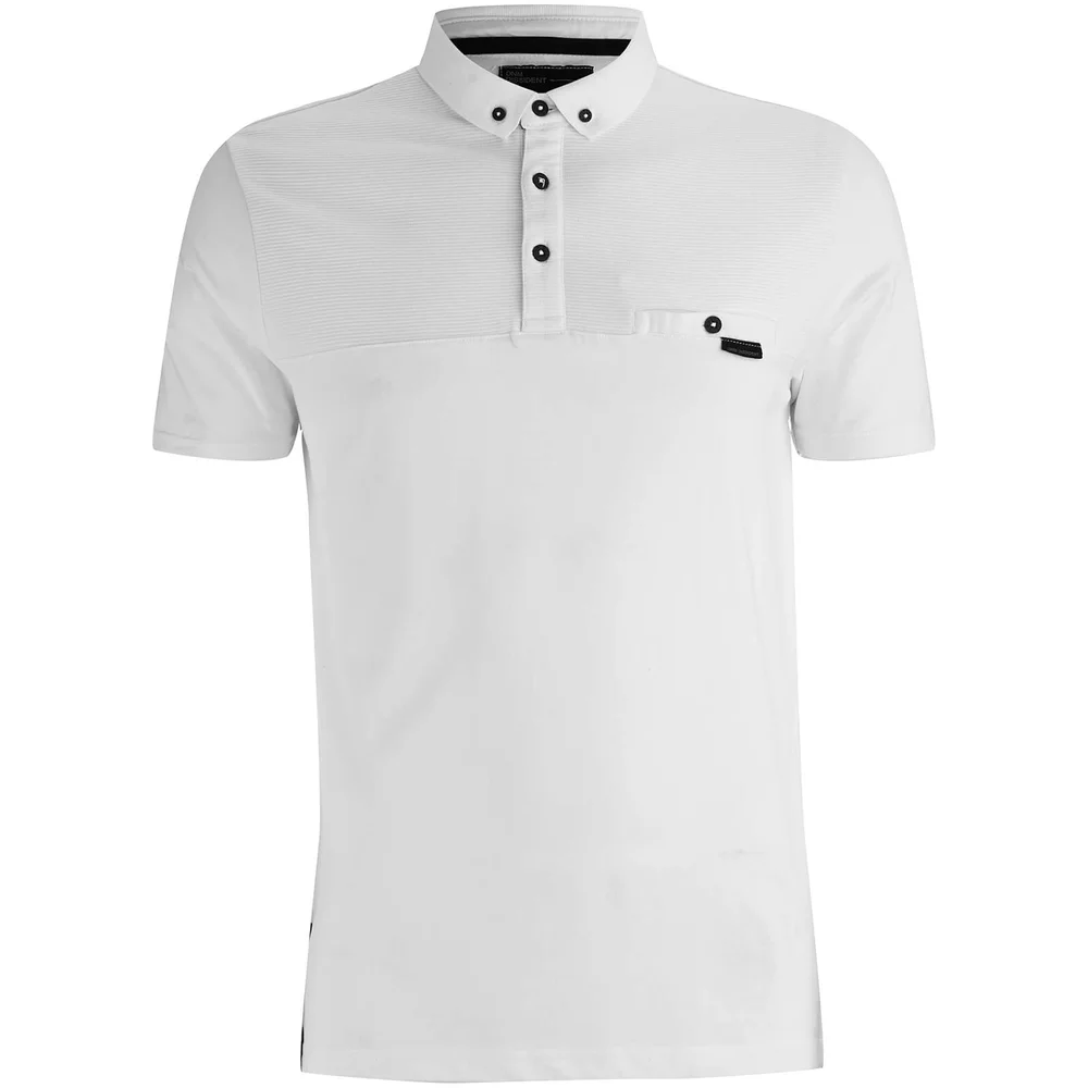 Dissident Men's Dunloe Polo Shirt - Optic White - S - Wit Afbeelding 1
