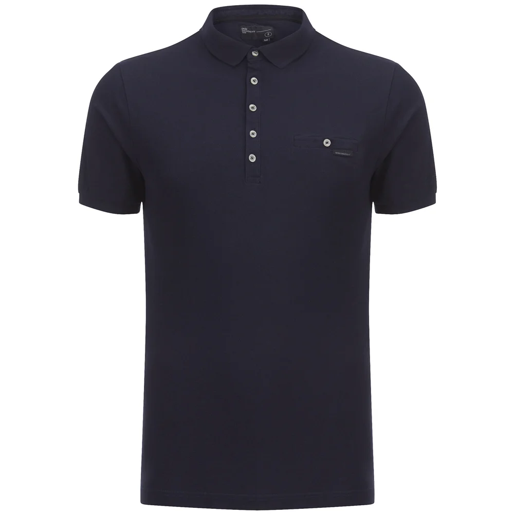 Dissident Men's Dunraven Polo Shirt - Dark Sapphire - S - Blauw Afbeelding 1