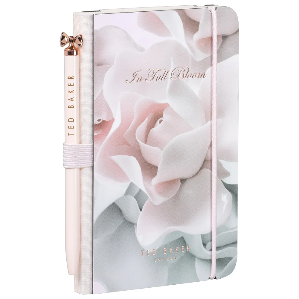 Ted Baker Mini Notebook and Pen - Porcelain Rose Afbeelding 1