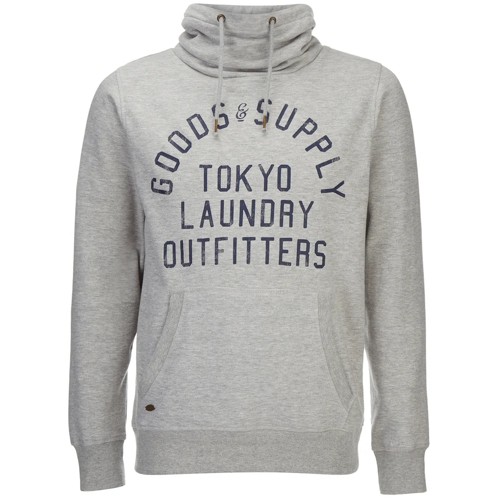 Tokyo Laundry Men's Franklin Valley Hoody - Light Grey Marl - S - Grijs Afbeelding 1