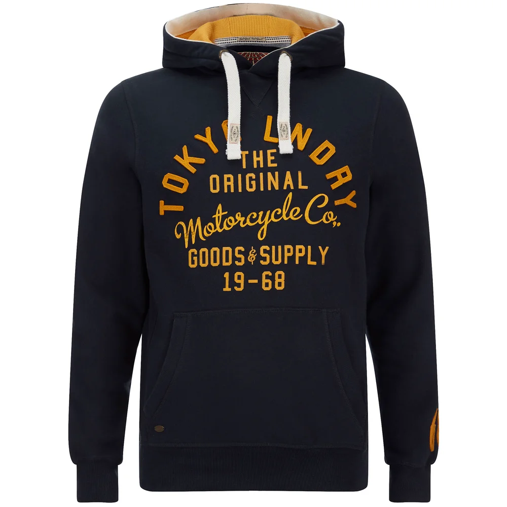 Tokyo Laundry Men's Harlem Peaks Hoody - Dark Navy - S - Blauw Afbeelding 1