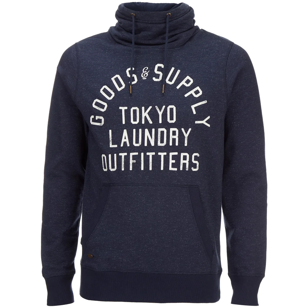 Tokyo Laundry Men's Franklin Valley Hoody - Dark Navy - S - Blauw Afbeelding 1