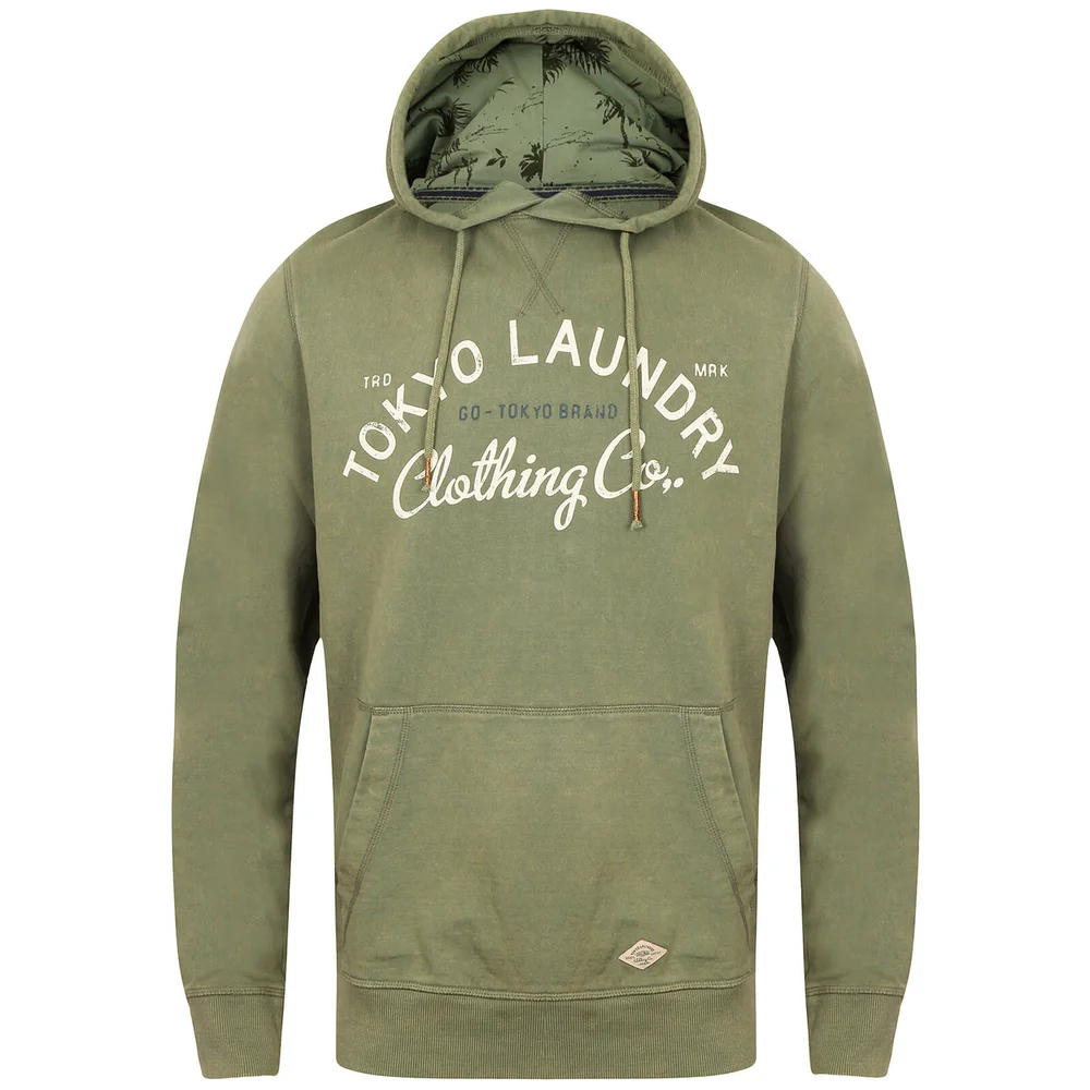 Tokyo Laundry Men's Olaf Hoody - Khaki - S - Groen Afbeelding 1