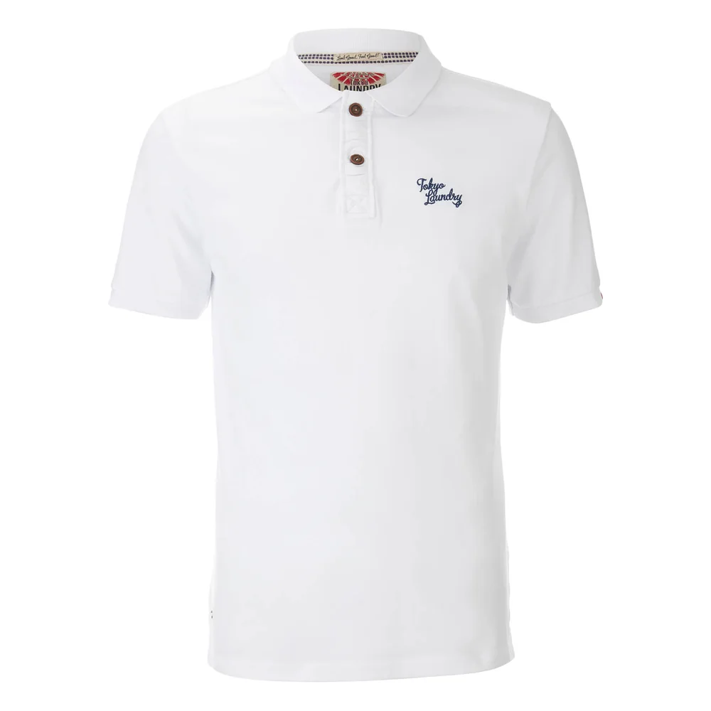 Tokyo Laundry Men's Penn State Polo Shirt - Optic White - S - Wit Afbeelding 1
