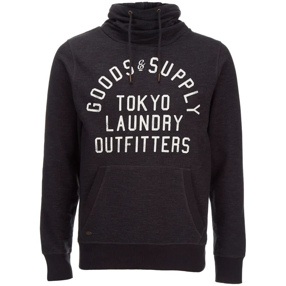 Tokyo Laundry Men's Franklin Valley Hoody - Charcoal Marl - S - Grijs Afbeelding 1