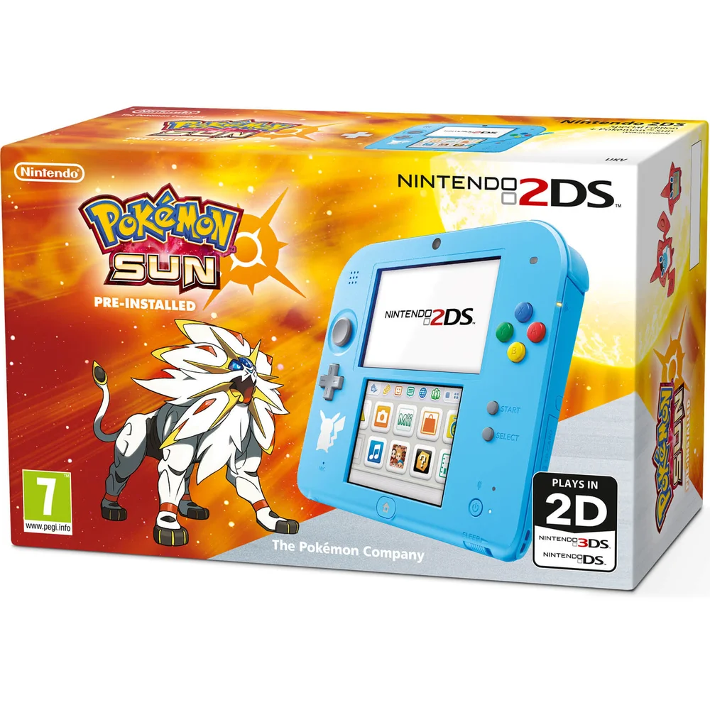 Nintendo Handheld Console 2DS with Pokémon Sun Afbeelding 1