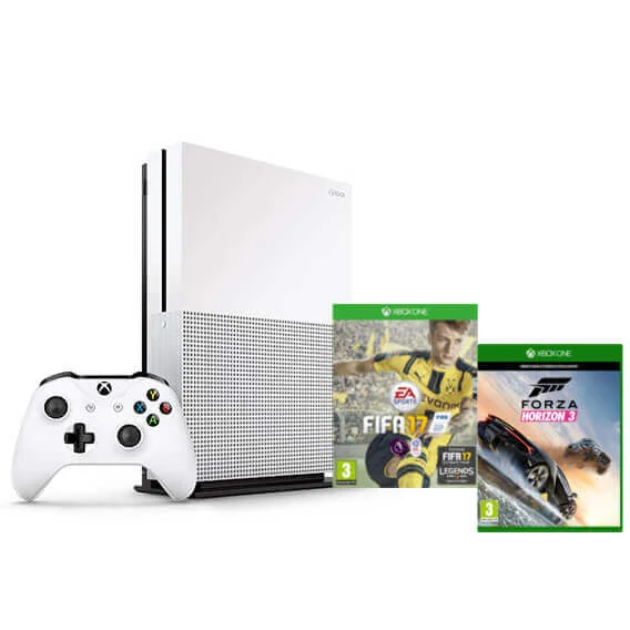 Xbox One S 500GB With FIFA 17 and Forza Horizon 3 Afbeelding 1