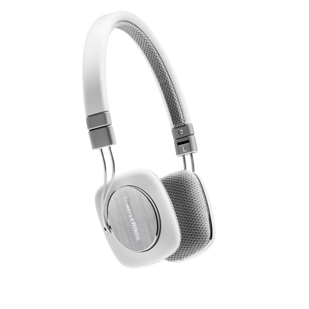 Bowers & Wilkins P3 On-Ear Headphones - White - Grade A Refurbished Afbeelding 1